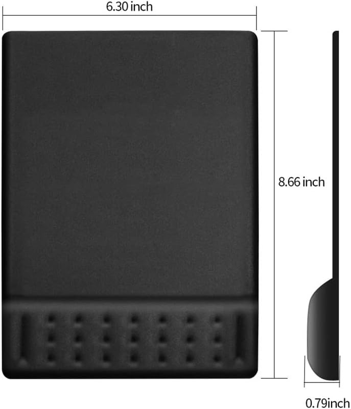 Ergonomic Padded Pad with Wrist Rest Memory Foam Soft Comfortable Support Cushion