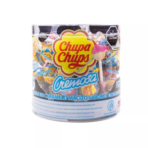 Chupa Chups Cremosa Lollipops 60 Count Assortment