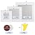 Drywall Repair Kit 10 PCS, 2/4/6 Inch Self-Adhesive Drywall Patch with Scraper and Sandpapers, Aluminum Wall Patch Repair Kit, Plasterboard Hole Repair Kit for Fixing Dry Wall Holes