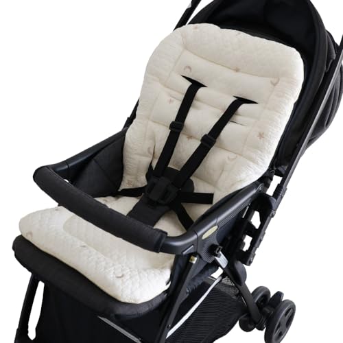 ベビーカーシート クッション [イブル モロッカン]08スター×アイボリー