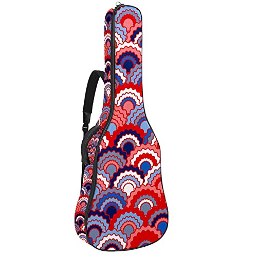 Housse guitare classique et acoustique au style rétro abstrait pour vos déplacements