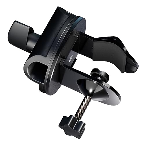 Alasum マイク クリップ デスクマウント 対応 マイクアーム用 クランプ ブームスタンド取り付け 高さ可能 転式プレート付き スタジオライブ演奏会レコーディング用