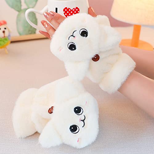 Colcolo sem Pelúcia Flexível Meio para mulheres, esportes ao ar livre, Branco