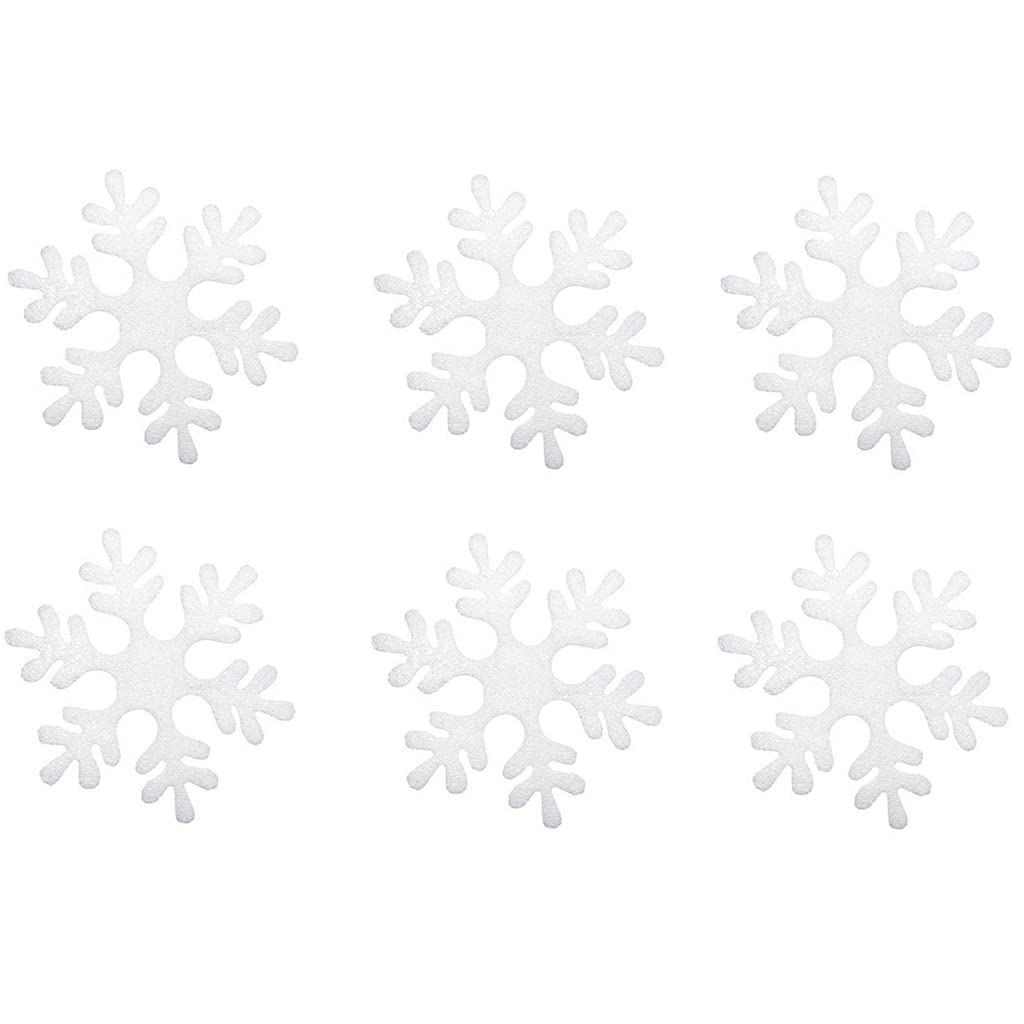 6 Pieces Snowflake Christmas Decoration Tree Pendant For Christmas Holiday Themes For Christmas Holiday Themes