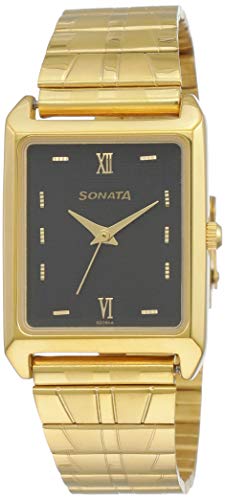 Image of Sonata analog Black Dial Men's Watch NM7007YM14 /NN7007YM14