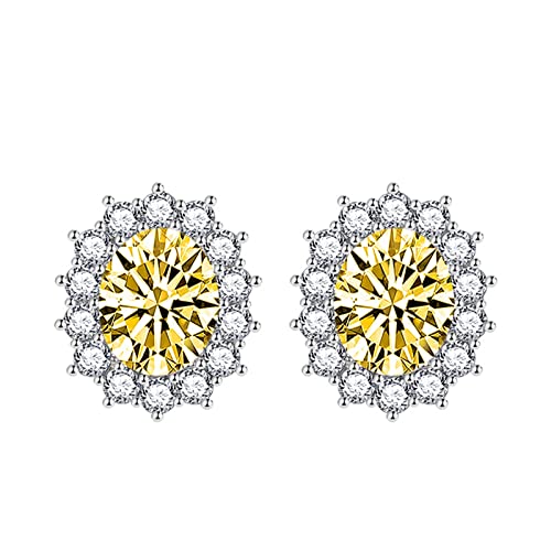 Boucles d'oreilles fleur de zircone cubique pour style quotidien