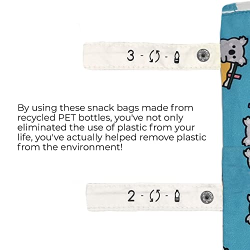 EcoRight Reusable Sandwich & Snack Bags - 100% Recycled (2 Pack) - Image 7