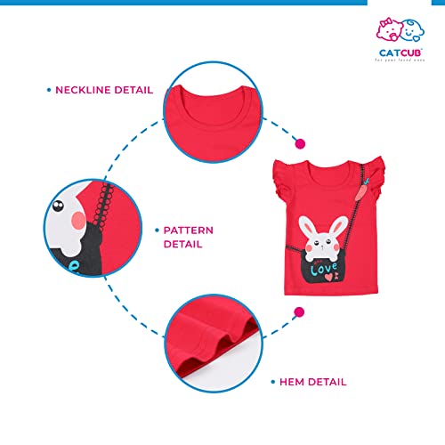 Image of CATCUB Girl's Cotton Top & Shorts /hot Pants