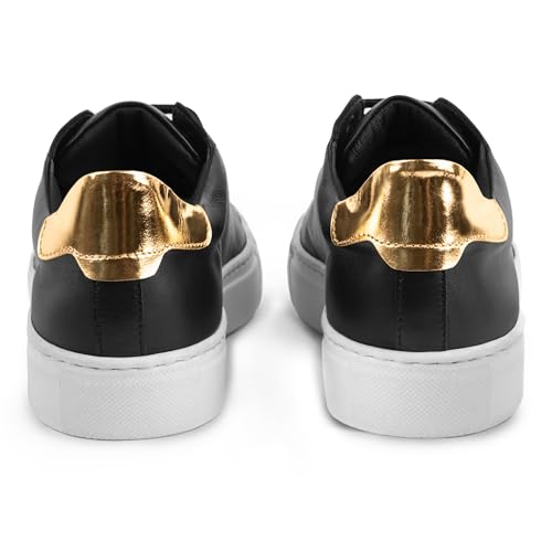 Image of Sneakers | 100% Made in Italy White Sneakers - Real Italian Leather Tennis Shoes - Casual Dress for Walking, Work and Daily Wear - Comfortable, Lightweight, Everyday Fashion Footwear