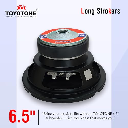 Image of 6.5 inch HI-FI Subwoofer | Waterproof Coated Cone | Copper Coil of 8 Ohms | V3 Long Strokers | Rubber Edge | Y35 90 * 17 MM Magnet (6INCH-60W-IMP-SUBWOOFER-2PKG)