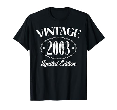 Year Of Birth Birthday Limited Edition Vintage 2003 Camiseta