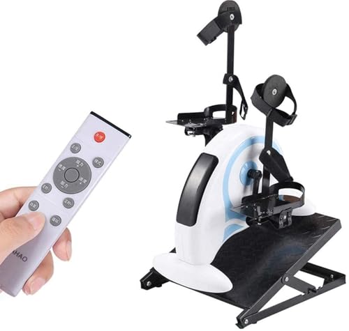 Image of Motorized Electric Mini Exercise Bike Pedal Exerciser, Adjustable Seat & Resistance, Postoperative Rehabilitation, LCD Display, Remote Control