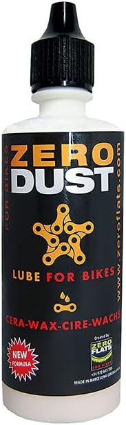 ZERODUST Bicycle Dry Wax w/Dust Repellant Technology | Eco-Friendly Chain Lube/Lubricant/Lubrication High-Performance