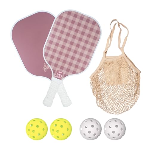 Sonix USAPA Pickleball Paddles Set (2 Rackets, 4 Balls, Bag)