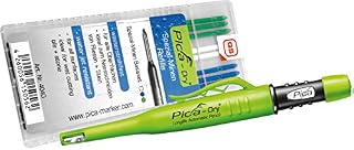 Pica 3030 + 4040 Dry Pen including Special Lead Base Set, Carpenter's Pencil, Green, Blue, White