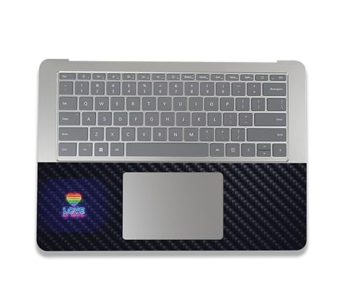 Image of MightySkins Carbon Fiber Skin Compatible With Microsoft Surface Laptop Studio 2 (2023) Full Wrap Kit - Love Is Love | Protective, Durable Textured Carbon Fiber Finish | Easy To Apply | Made in the USA