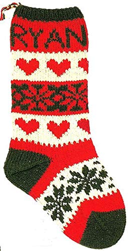 Candide Holiday Hearts Knitted Christmas Stocking...
