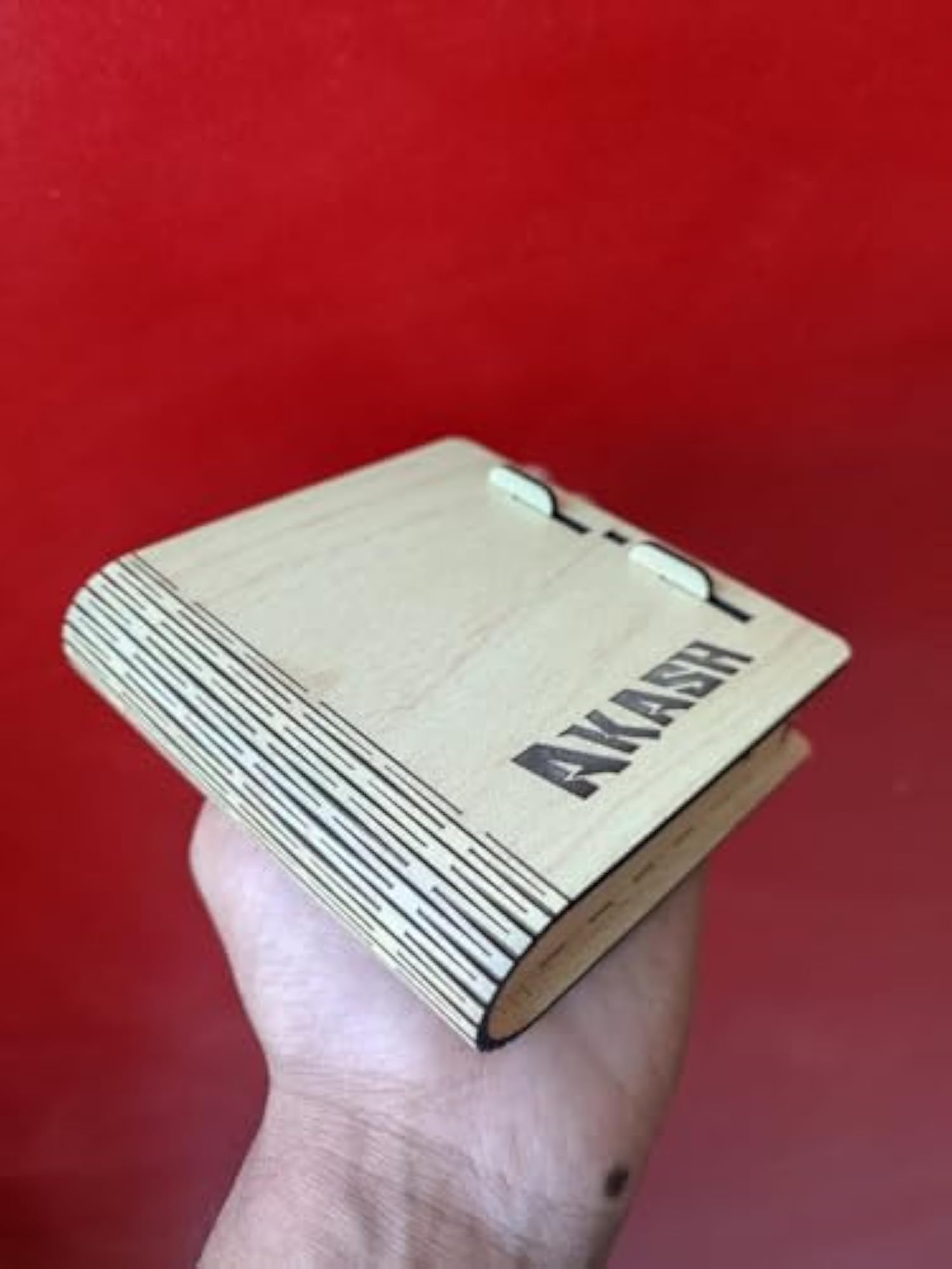 Personalised Wooden Cigarette and Lighter Case