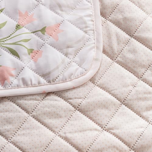 Image of House of Quirk 'Mughal Series' Printed Quilted Sofa Cover for 1 /2 /3 /4 Seater - Anti-Slip, Washable Couch Protector Slipcover (Four Seater, Gulbahar, 80x210 cm)