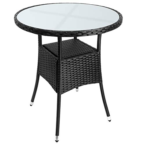 Vaso rotondo in plastica nera 7 L 18,5x22x22 cm
