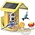 Bird Feeder with Camera Solar Powered : Smart Camera Bird Feeder 2K Live Steam for Outdoor, 5MP Photos, AI Identification, 1.8L Large Capacity, Gifts for Mom Dad, Built in Dual Solar Panel