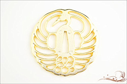 模造刀　大小2本セット　鶴透かし鍔　美品 Amazon.co.jp: 鍔 鶴透かし鍔（金メッキ）・石田三成 模造刀