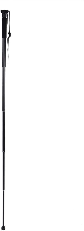 Retractable Camera Stand Stabilizer | Aluminum Alloy Monopod for DSLR/DV/Mirrorless Cameras | 59.8 Extended Height, 1.5KG Load Bearing | Compact Travel Tripod