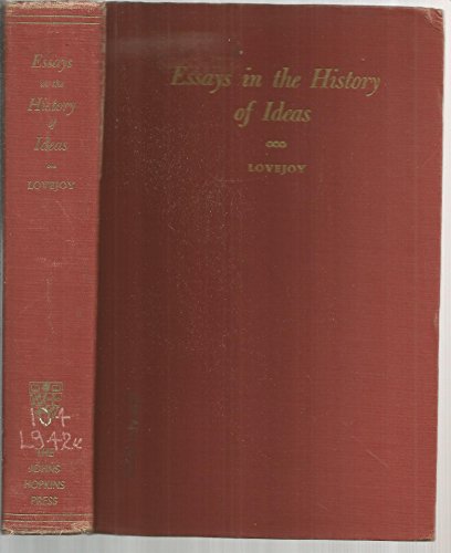 Essays in the History of Ideas 0801803926 Book Cover