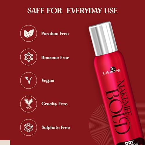 Image of Urban yog Makemeebold 3-In-1 Hot Air Brush 1200Watts + Dry Shampoo Spray 200 Ml | Instant Hair Refresh, Volumizer & Styler |Quick Drying, Straightening & Volumizing