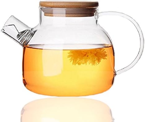 Tealife Good Glass Teapot Borosilicate Glass Tea Pots Stovetop Safe,60 Ounce / 1800 ml (1800ml)
