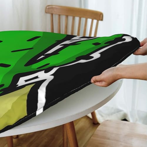 Nappe ronde imperméable anti-tache pour protéger table de repas - 7