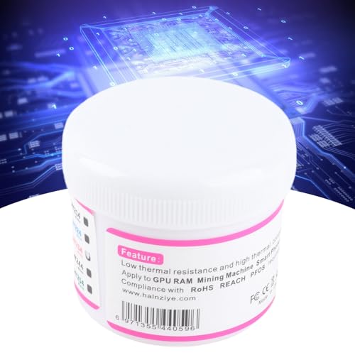 Thermal Paste HY204 Thermal Compound Paste Thermal Conductivity 4.0W m k Compound Silicone Grease for CPU Heatsink (100g)