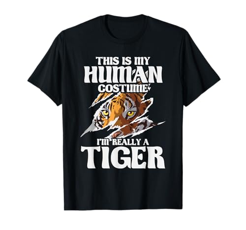 This Is My Human Costume - Tiger Safari Animal Zoo Lover T-Shirt