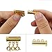 12 Pieces There Size Necklaces Slide Magnetic Tube Lock Clasps Gold and Silver Plated Clasps Connectors for Layered Bracelet Jewelry Crafts Necklace Spacer Clasp with a Gift Box (12PCS Clasp Set - 1)