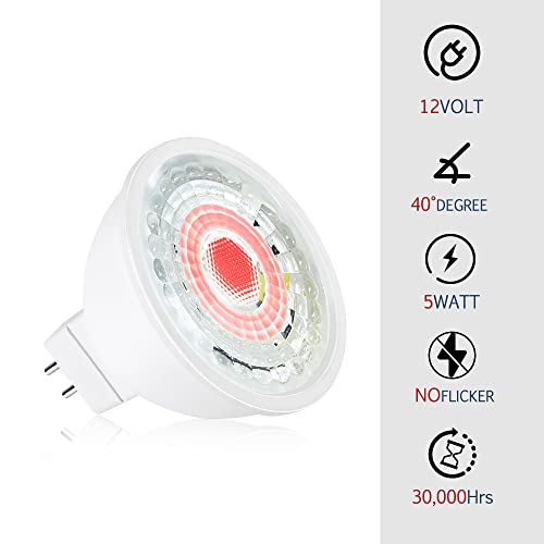 Tumupsm Rgb Mr16 Led Bulb, Red Green Blue Mr16 Bulb 12V 5W, Gu5.3 Pin Base Spotlight thumb #2
