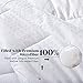 puredown® All Season Quilted Down Alternative Duvet Insert with Corner Tabs, Full/Queen Size (90x90 inch, White)