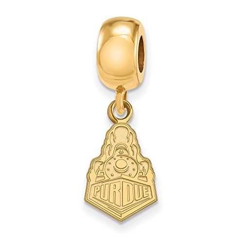 Purdue Bead Charm Small (1/2 Inch) Dangle (Gold Plated)