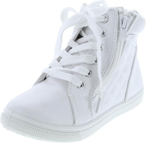 Girls Fashion High Top Lace Up Sneakers