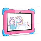 7 Inch Silicone Tablet Case Shockproof Stand Case with Screen Protector for Semeakoko 7inch Kids Tablet