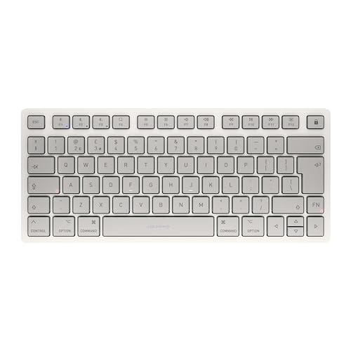 Clavier sans fil CHERRY KW 7100 Mini BT Mac pour taper sur trois écrans simultanément en QWERTY