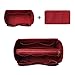 ZTUJO Purse Organizer Insert, Felt Bag Organizer with Metal Zipper, Handbag & Tote Shaper, For Speedy Neverfull Tote, 7 Sizes(Large,Ruby)