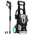 Produktbild Cecotec Hochdruckreiniger HydroBoost 1800. Leistungsstark und effizient, maximaler Durchfluss von 468 l/h, 135 bar max Druck, Aluminium-Pumpe, Aktionsradius + 11 m, max Leistung 1800 W, Schwarz