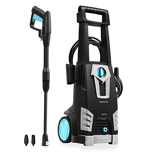 Cecotec Hidrolimpiadora HidroBoost 1800. Potente y Eficaz, Caudal Máximo de 468 l/h, 135 Bares de Presión máxima, Bomba de Aluminio, Radio de Acción + 11 m, Máxima Potencia de 1800 W, Negro, 1800 W