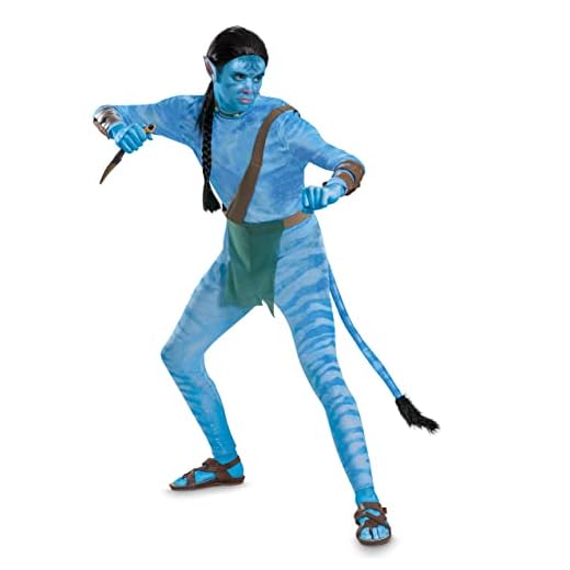 Disfraz de Avatar Jake, disfraz oficial de Disney Avatar Way of the Water para adultos, Jake, XXL (50-52)