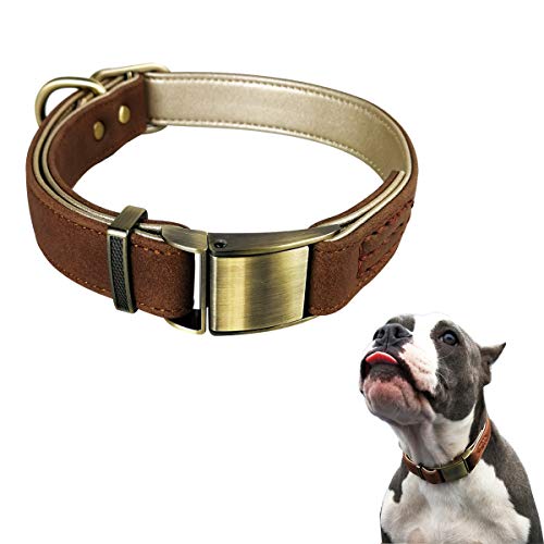 Kismaple Collare per Cane in Pelle, comodo Morbido...