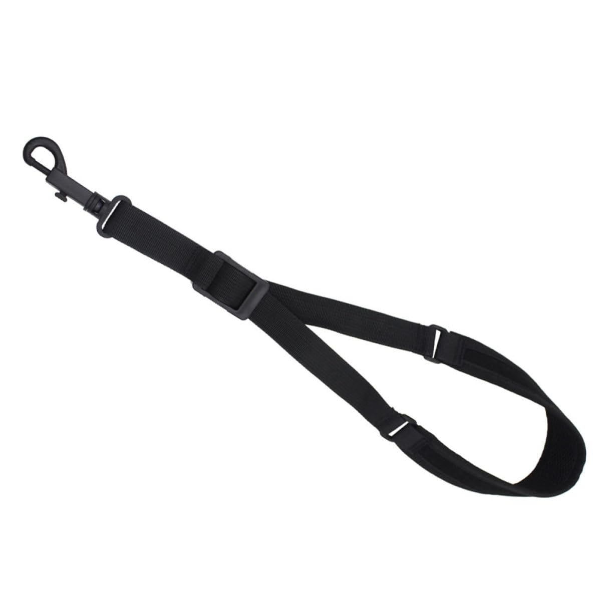 ULTECHNOVO Sangle de Saxophone en Coton Épais Noire pour Saxophone Alto et Ténor, Harnais Réglable Confortable, Accessoire D'instrument de Musique Solide et Résistant à L'usure, Adapté