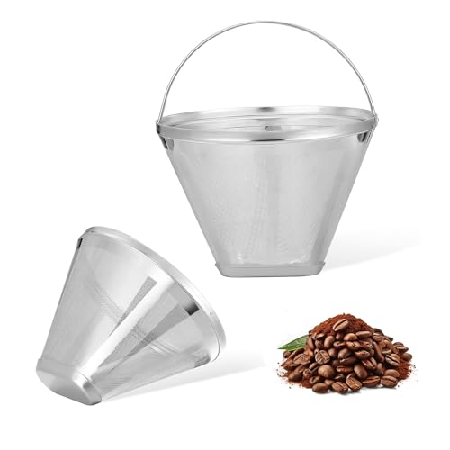 YAIRSTEN Edelstahl Kaffeefilter, Kaffee Größe...