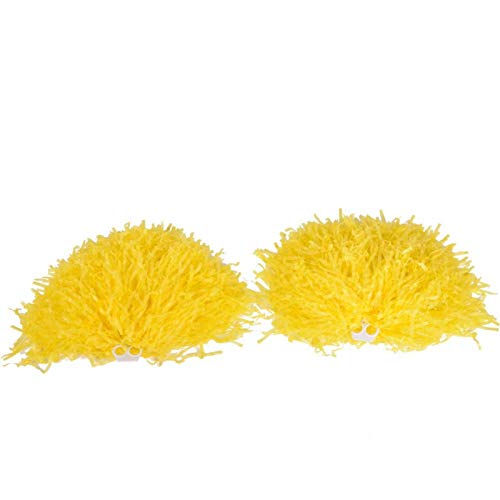 Pom Poms, 1 par de pompons macios de Cheerleader de plástico portátil, atividades escolares para fes
