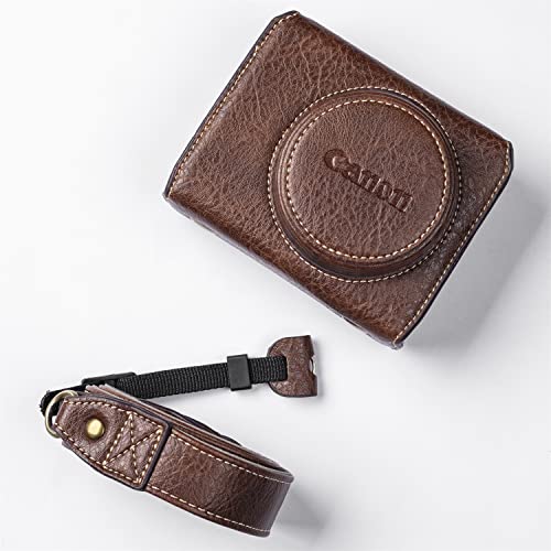 Funda de piel para Canon PowerShot G7 X con correa - Fernando Cortés