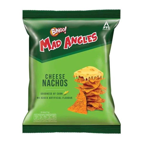 Image of Bingo! Mad Angles Cheese Nachos 60g Free DIP 15g